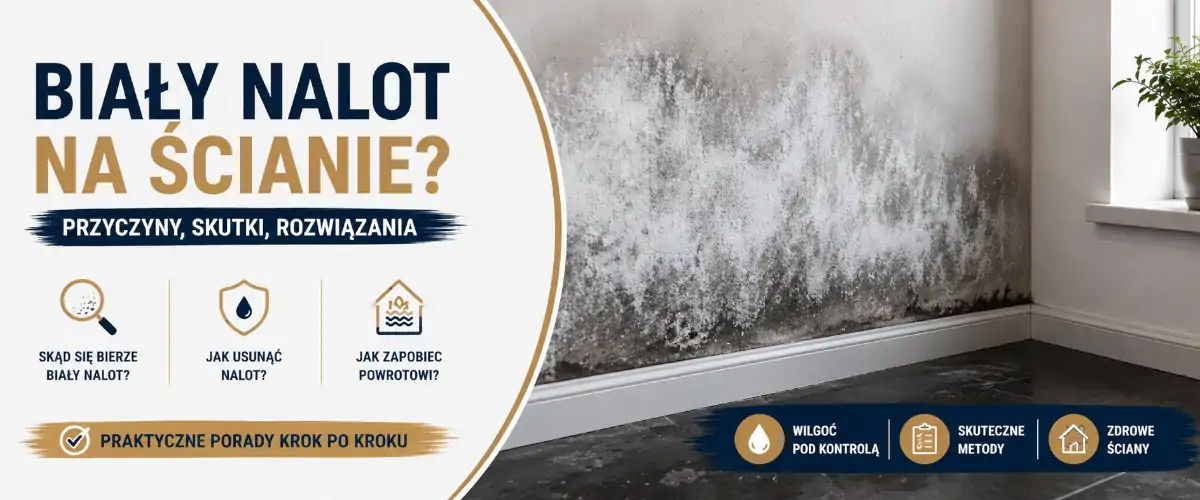 Biały nalot na ścianie: przyczyny i usuwanie