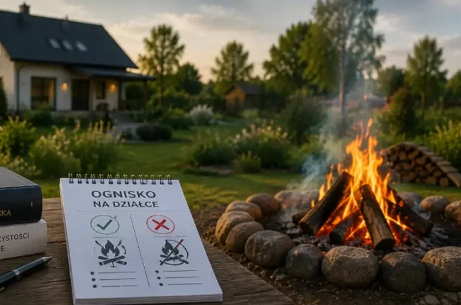Czy można palić ognisko na działce? Poradnik przepisy 2026