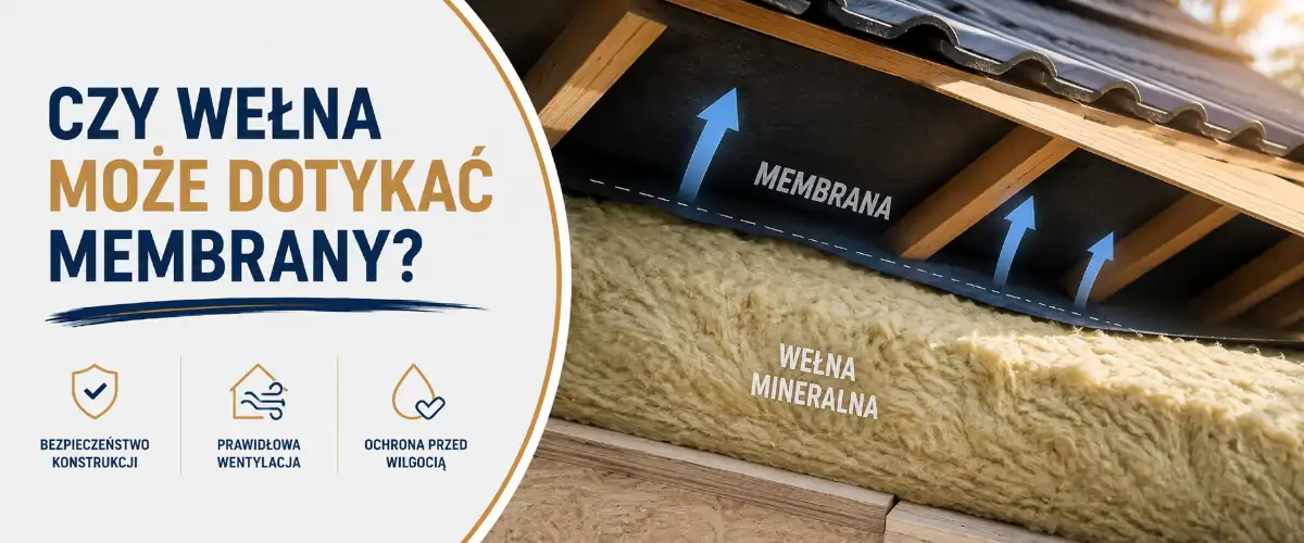 Czy wełna może dotykać membrany? Poradnik