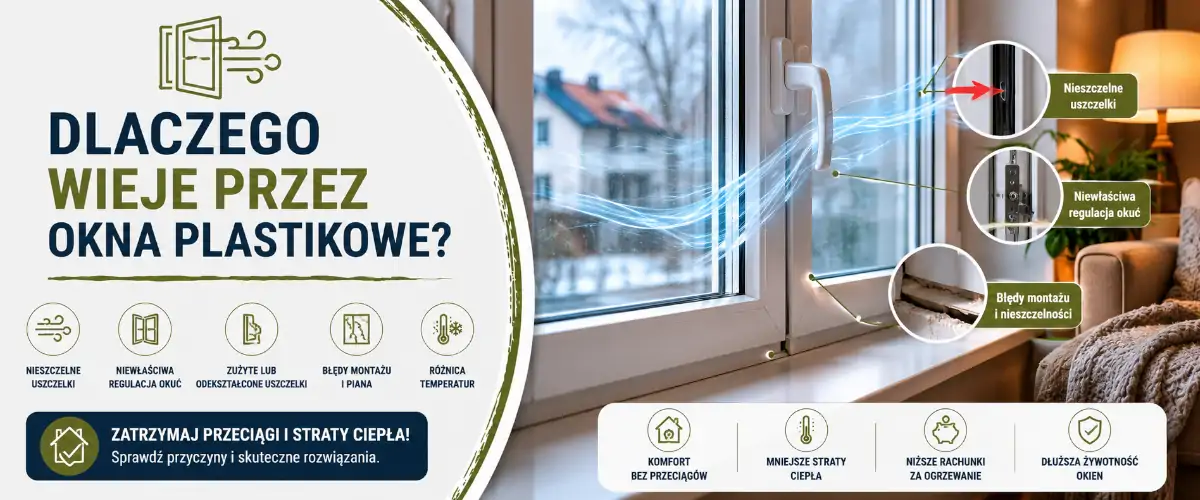 Dlaczego wieje przez okna plastikowe? Przyczyny