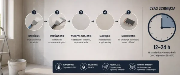 Ile schnie gładź szpachlowa? Czas schnięcia