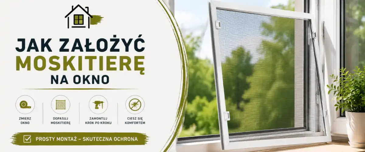 Jak założyć moskitierę na okno krok po kroku