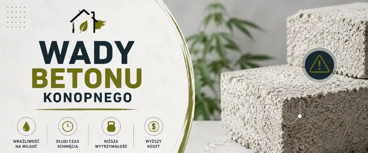 Jakie są wady betonu konopnego? Koszty i opinie