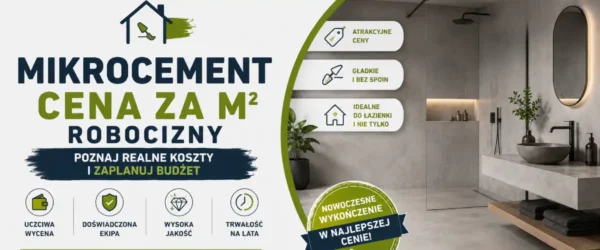 Mikrocement cena za m2 robocizny – koszt 2026