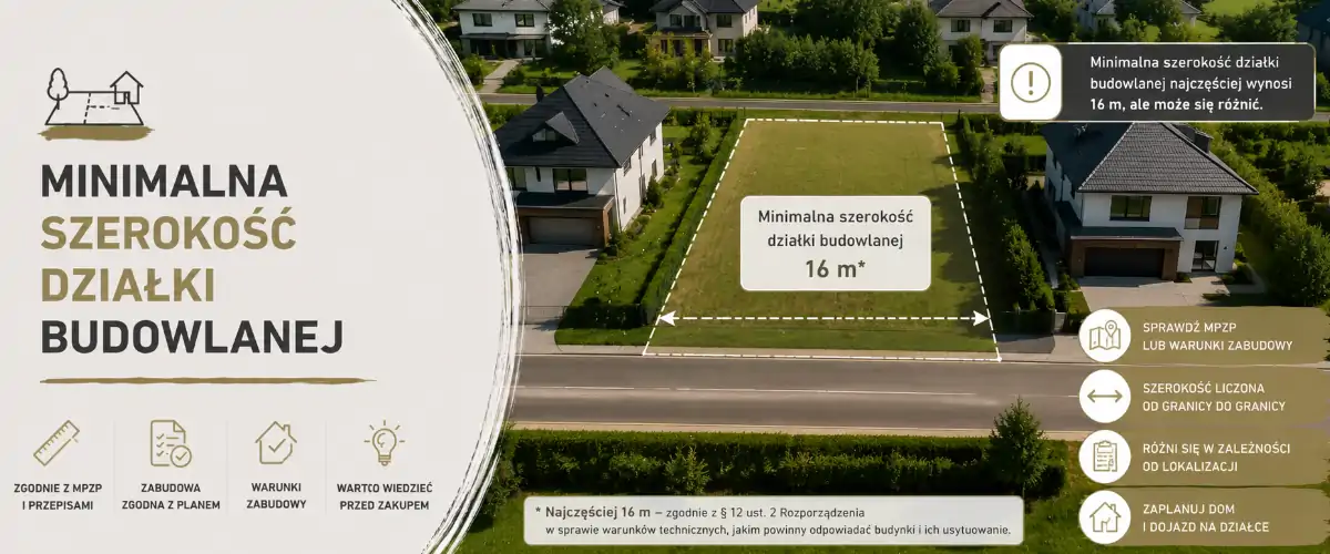 Minimalna szerokość działki budowlanej – poradnik