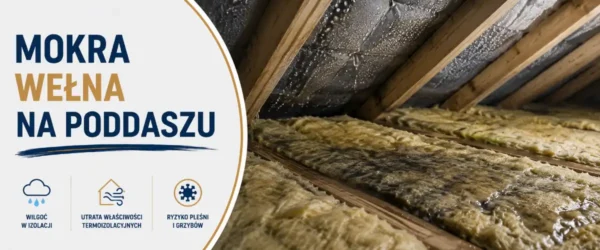 Mokra wełna na poddaszu: przyczyny i naprawa