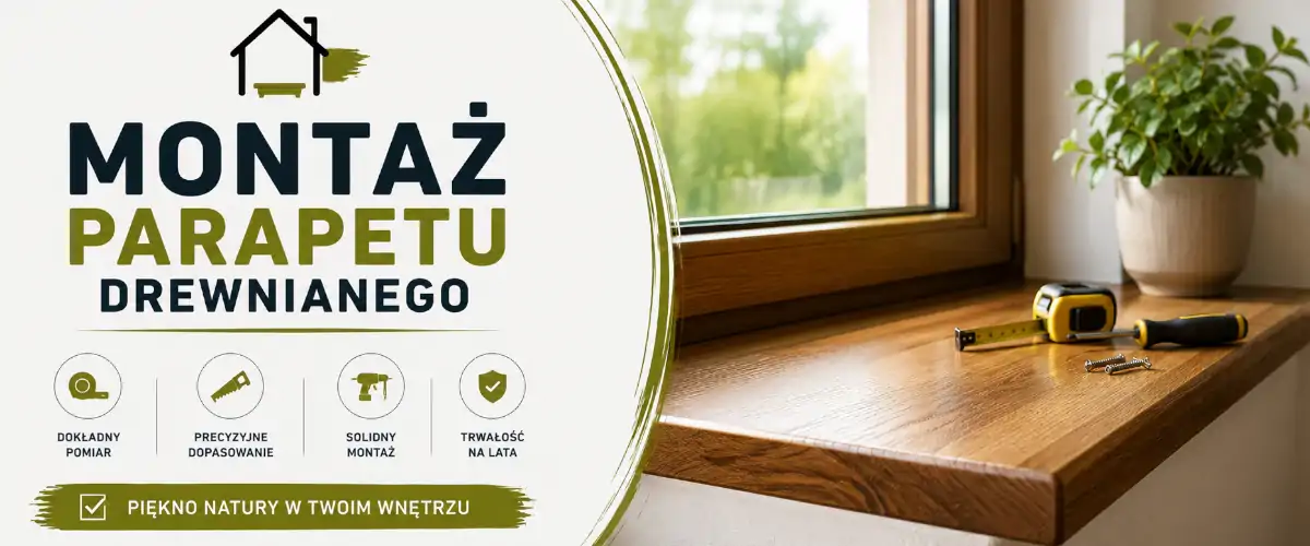 Montaż parapetu drewnianego krok po kroku