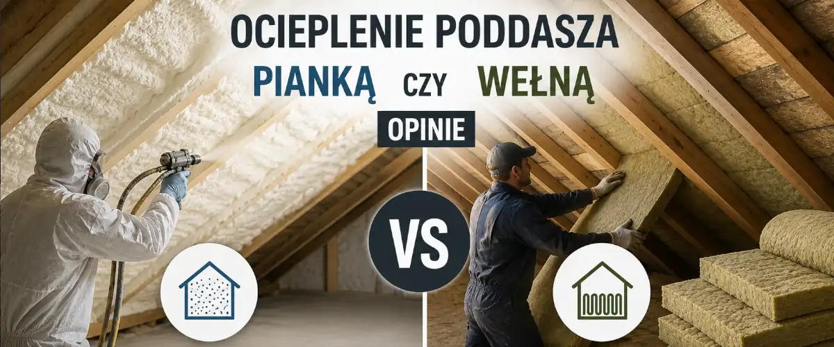 Ocieplenie poddasza pianką czy wełną – opinie