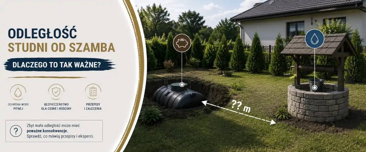 Odległość studni od szamba: przepisy i metry