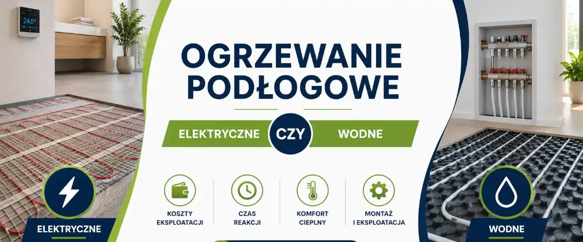 Ogrzewanie podłogowe elektryczne czy wodne