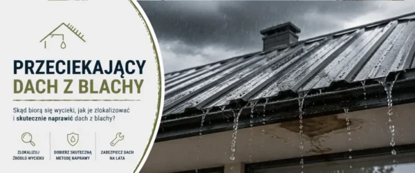Przeciekający dach z blachy: przyczyny i naprawa