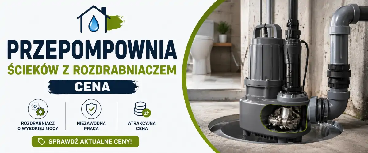 Przepompownia ścieków z rozdrabniaczem cena
