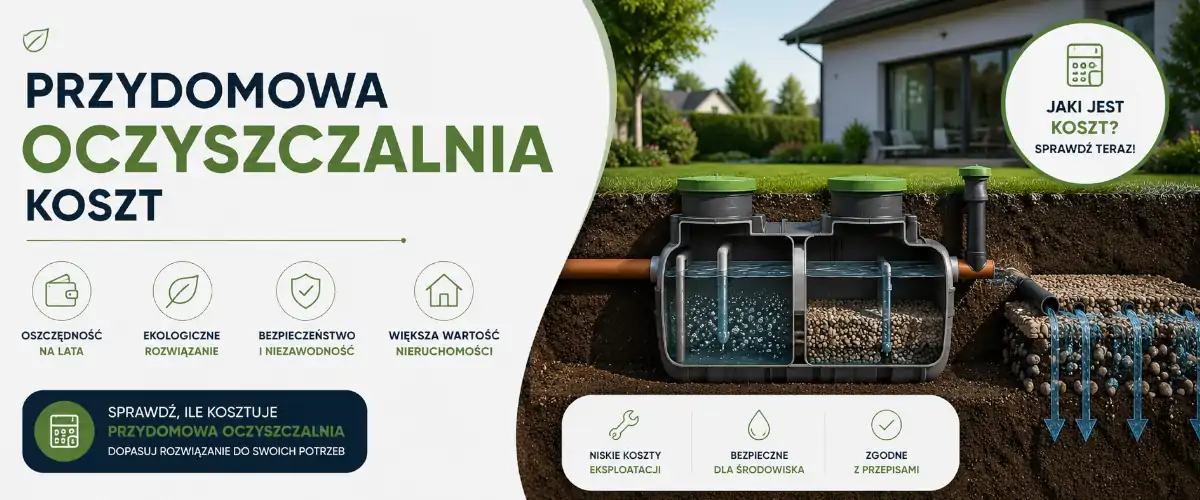 Przydomowa oczyszczalnia koszt 2026 – ceny i montaż