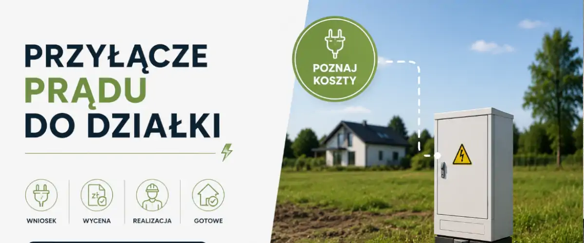 Przyłącze prądu do działki – koszt i formalności