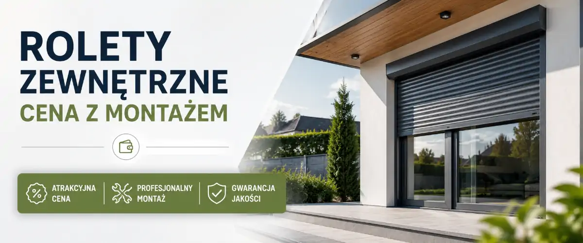 Rolety zewnętrzne cena z montażem – koszt 2026