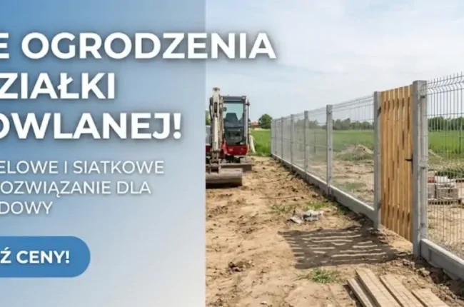 Tanie ogrodzenie działki budowlanej 2026 – Koszty i ranking