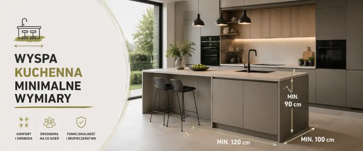 Wyspa kuchenna minimalne wymiary — praktyczny poradnik