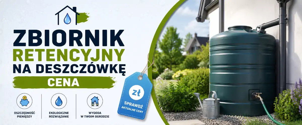 Zbiornik retencyjny na deszczówkę cena i modele