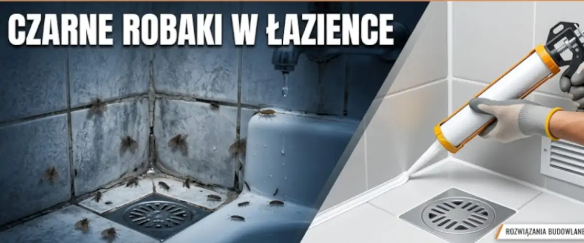 Czarne robaki w łazience – skąd się biorą i jak je usunąć