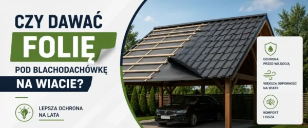 Czy dawać folię pod blachodachówkę na wiacie? Sprawdź