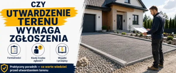 Czy utwardzenie terenu wymaga zgłoszenia?