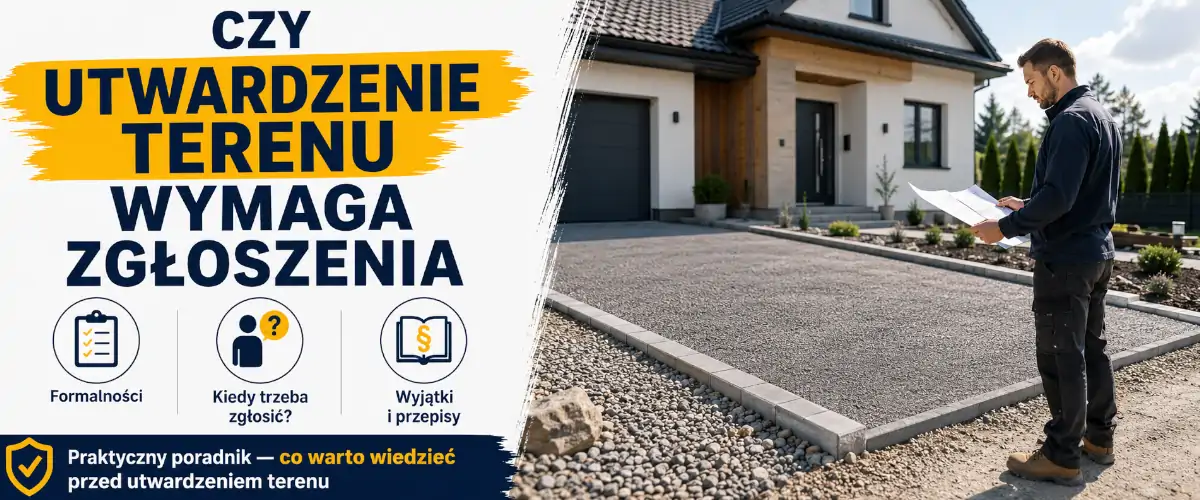 Czy utwardzenie terenu wymaga zgłoszenia?