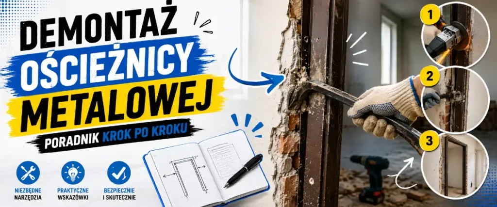 Demontaż ościeżnicy metalowej – jak usunąć futrynę krok po kroku