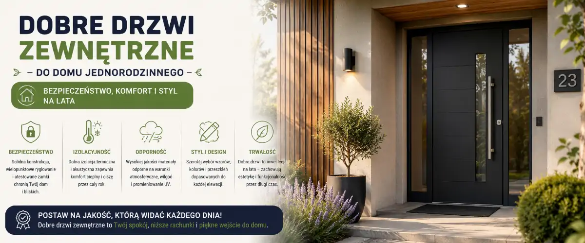 Dobre drzwi zewnętrzne do domu jednorodzinnego – ranking 2025