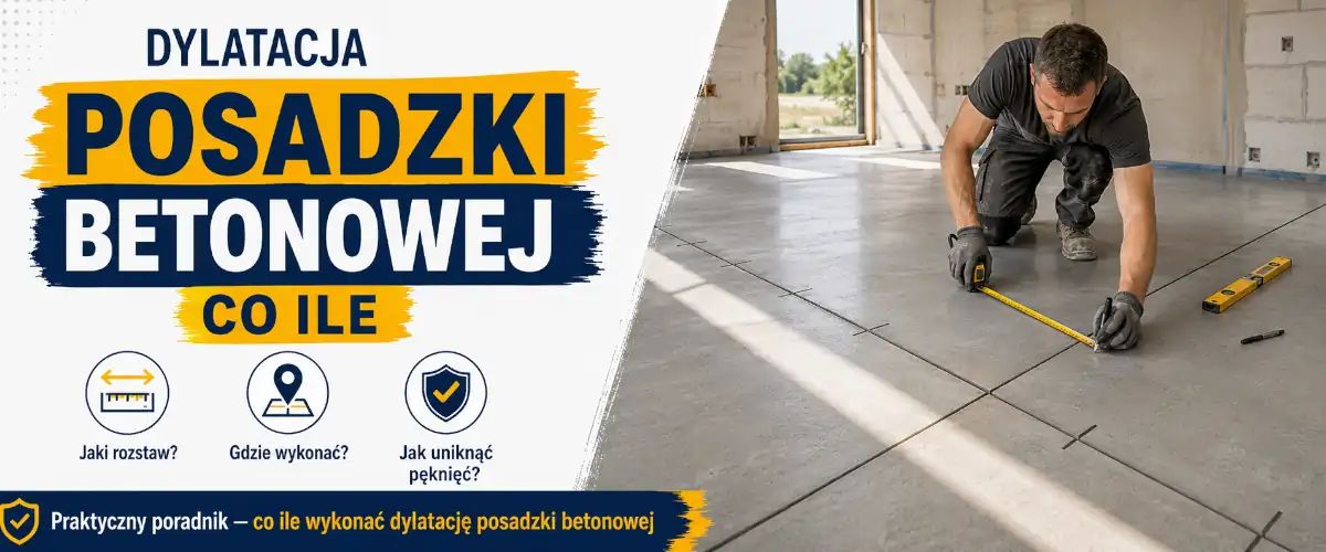 Dylatacja posadzki betonowej co ile - praktyczne zasady