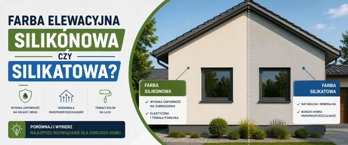 Farba elewacyjna silikonowa czy silikatowa? Sprawdź różnice