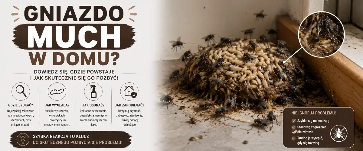 Gniazdo much w domu - jak znaleźć i usunąć źródło?