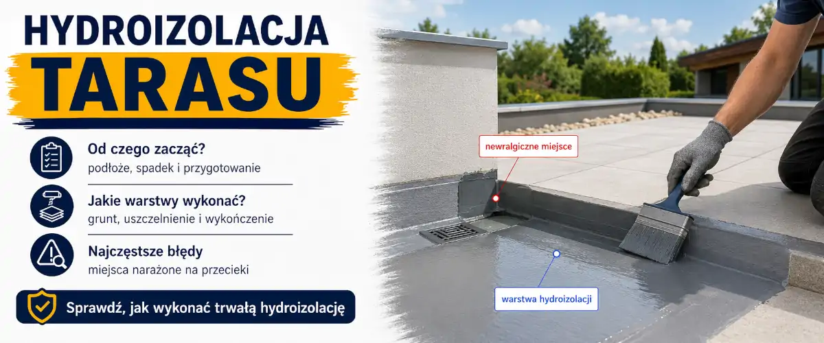 Hydroizolacja tarasu krok po kroku