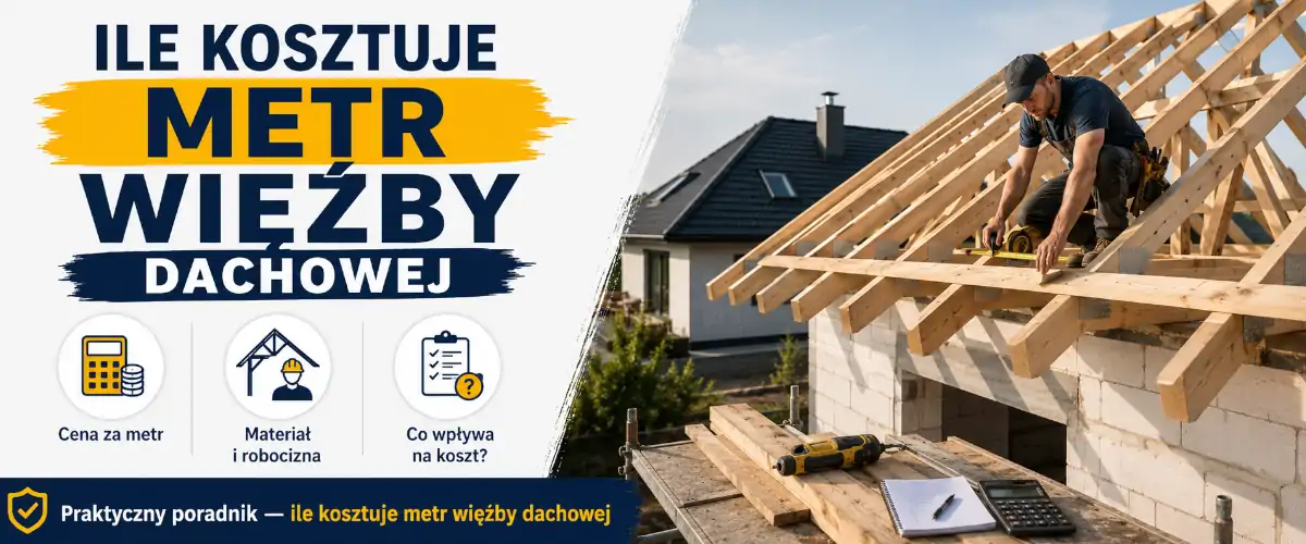 Ile kosztuje metr więźby dachowej - ceny 2026