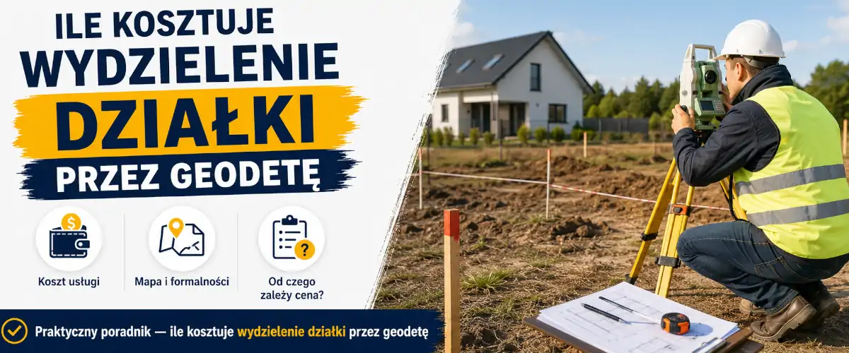 Ile kosztuje wydzielenie działki przez geodetę?