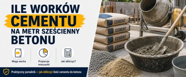 Ile worków cementu na metr sześcienny betonu?