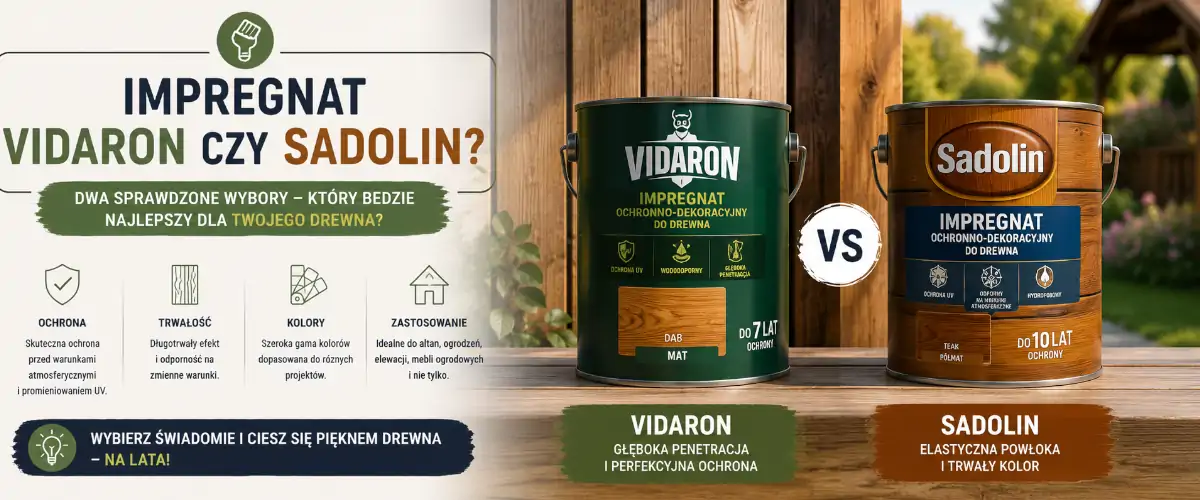 Impregnat Vidaron czy Sadolin – który wybrać do drewna?