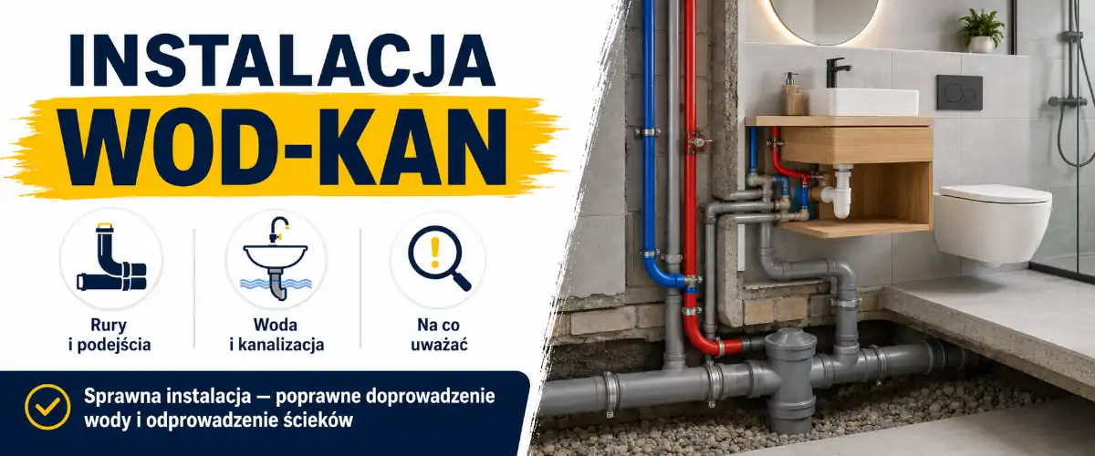 Instalacja wod kan w domu: projekt, koszt i błędy