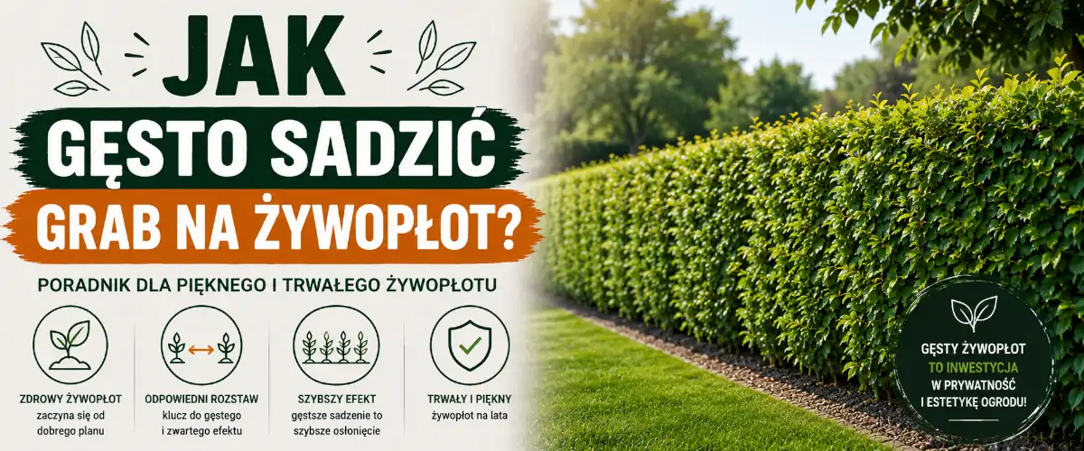 Jak gęsto sadzić grab na żywopłot? Optymalny rozstaw sadzonek