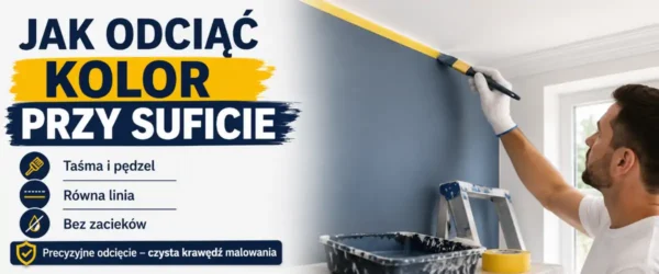 Jak odciąć kolor przy suficie bez podcieków