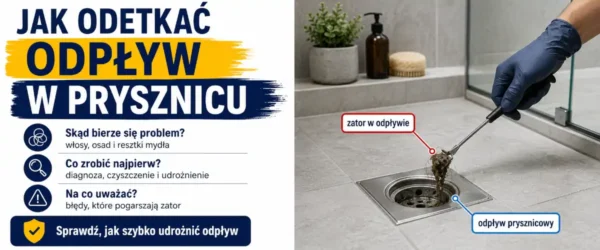Jak odetkać odpływ w prysznicu? Skuteczne metody