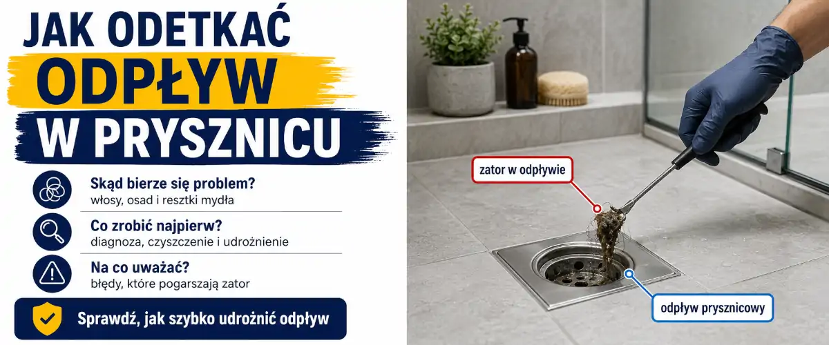 Jak odetkać odpływ w prysznicu? Skuteczne metody