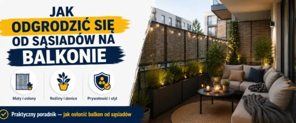 Jak odgrodzić się od sąsiadów na balkonie?