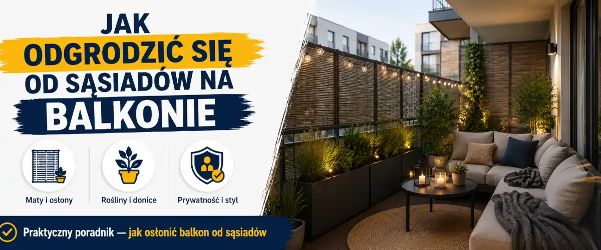 Jak odgrodzić się od sąsiadów na balkonie?