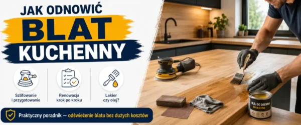 Jak odnowić blat kuchenny? Farba, okleina, drewno