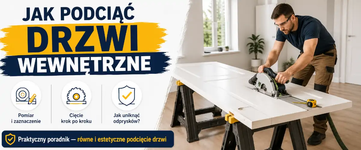 Jak podciąć drzwi wewnętrzne bez odprysków