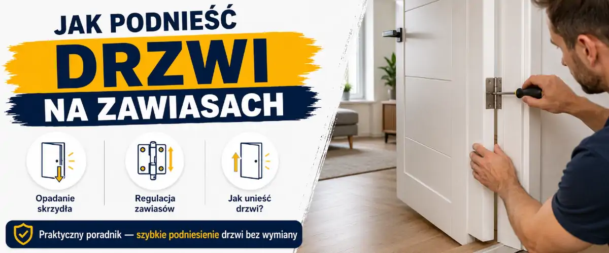 Jak podnieść drzwi na zawiasach bez ocierania