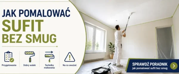 Jak pomalować sufit bez smug? Technika i wałek