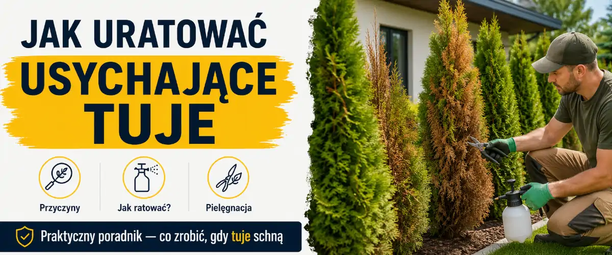 Jak uratować usychające tuje - przyczyny i ratunek
