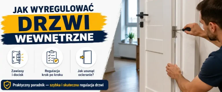 Jak wyregulować drzwi? Zawiasy, zamek, docisk