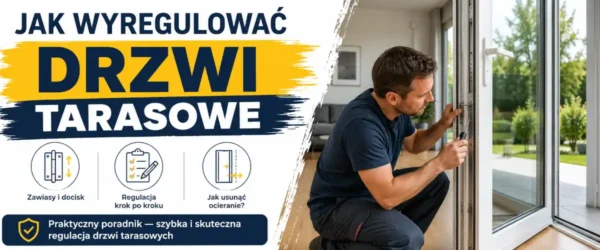 Jak wyregulować drzwi tarasowe? Zawiasy i docisk